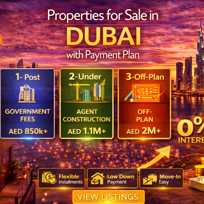Properties for Sale in Dubai with Payment Plan