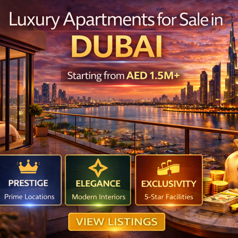 Luxury Apartments for Sale in Dubai